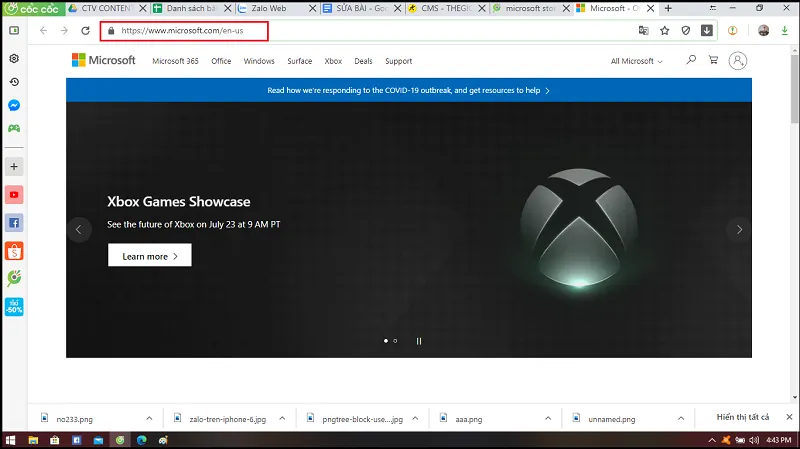 Truy cập cửa hàng Microsoft Store trong cách cài Line trên máy tính