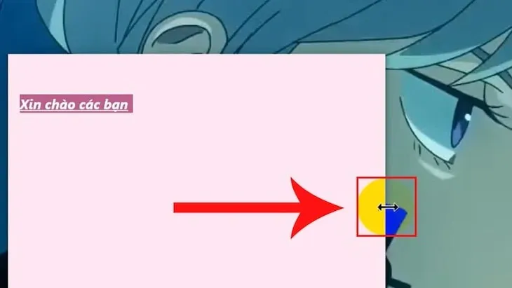 Điều chỉnh kích thước ghi chú đơn giản như thao tác trên ảnh