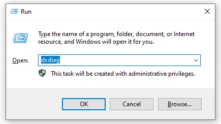 Kiểm tra cấu hình máy tính Win 7 bằng hộp thoại Run và lệnh dxdiag