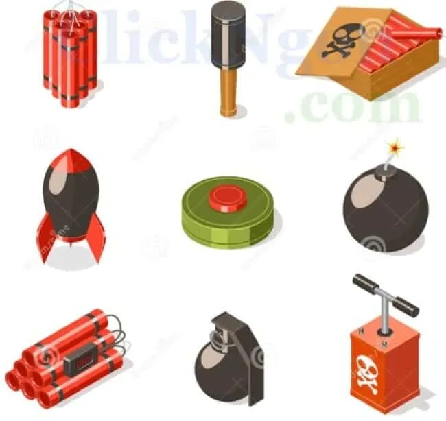 exp trong hóa học thường viết tắt cho explosive (chất nổ)