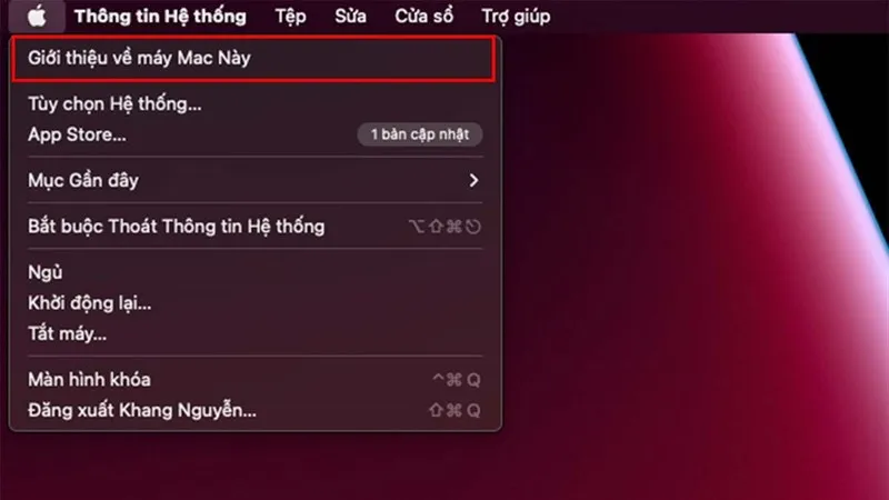 kiểm tra ram máy tính mac 1