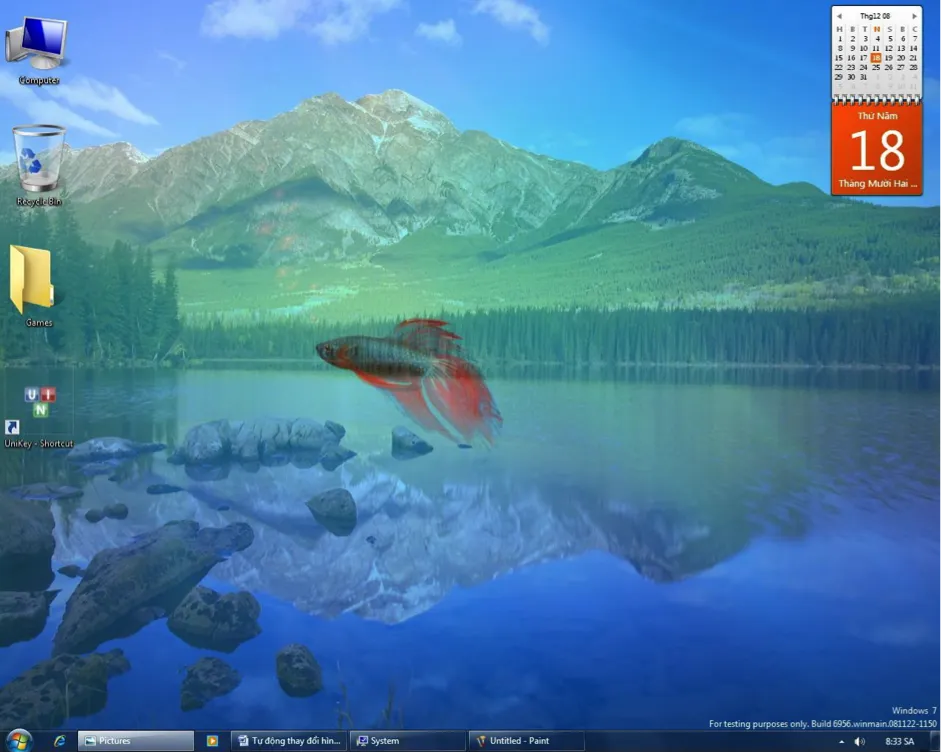 Kích hoạt Animate controls and elements inside windows