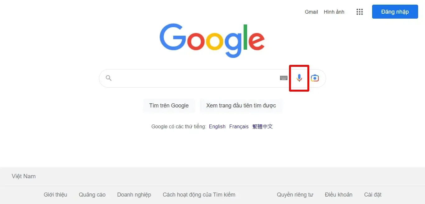 Ứng dụng tìm kiếm Google bằng giọng nói