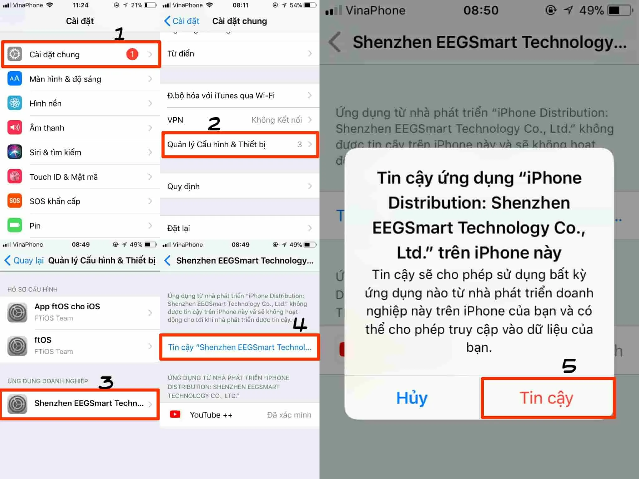 Cấp Quyền Tin Cậy Để Máy Tính Và iPad Trao Đổi Dữ Liệu An Toàn