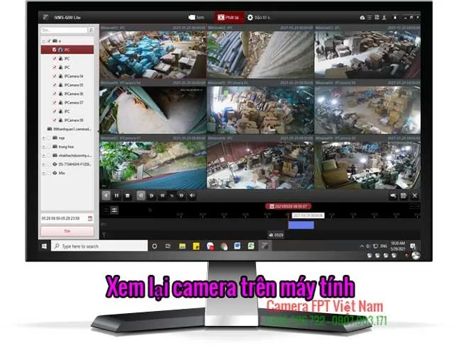 Xem lại camera Hikvision trên máy tính PC, Laptop