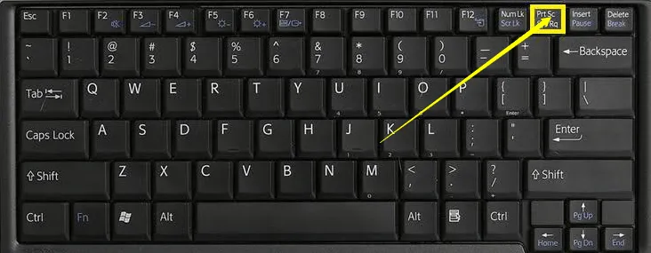 Chụp toàn bộ màn hình và lưu vào clipboard bằng phím PrtScn