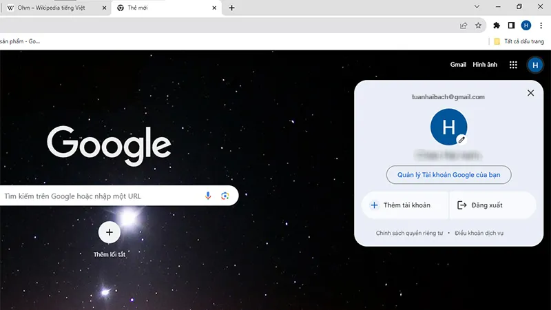 Sao chép ký tự @ từ địa chỉ email hiển thị trên hồ sơ người dùng (profile email)