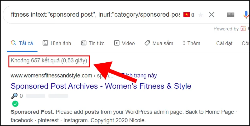 Tìm cơ hội đăng bài được tài trợ bằng cách sử dụng các toán tử tìm kiếm của Google