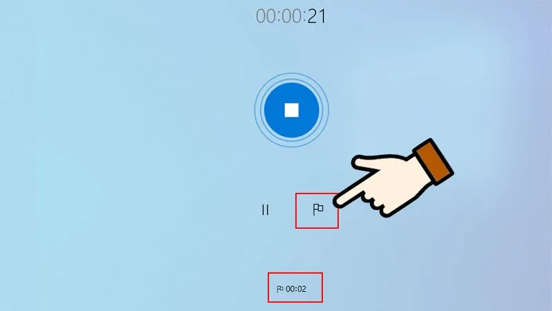 Đánh dấu những đoạn quan trọng bằng cờ khi ghi âm giọng nói