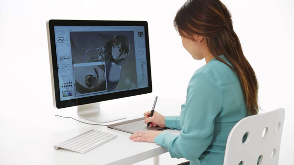 Bảng vẽ điện tử và bút vẽ manga