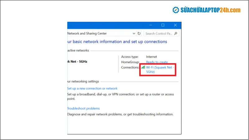 Kiểm tra tình trạng kết nối mạng LAN để chuẩn bị chuyển file giữa hai thiết bị