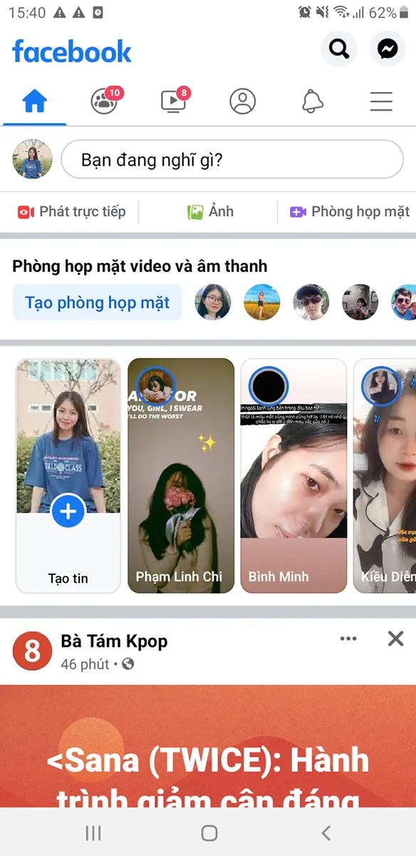 Truy cập vào tài khoản Facebook của bạn