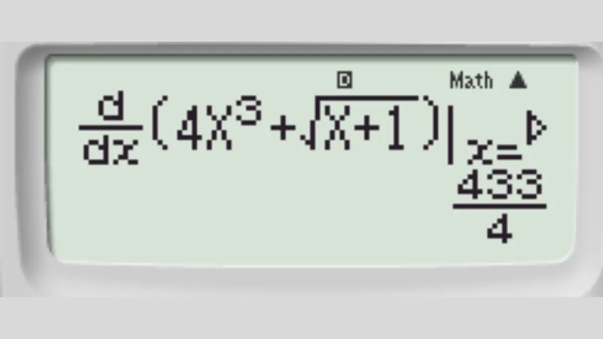 Tính đạo hàm cấp 1 của hàm số tại x=3 làm bước đệm cho cách bấm máy tính đạo hàm cấp 2