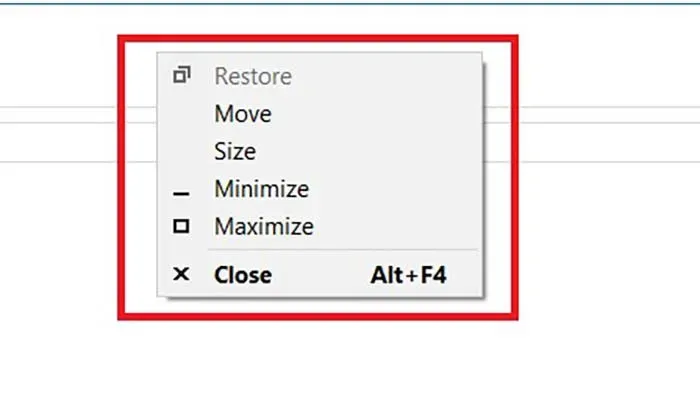 Thao Tác Chuột Để Điều Khiển Kích Thước Cửa Sổ Ứng Dụng