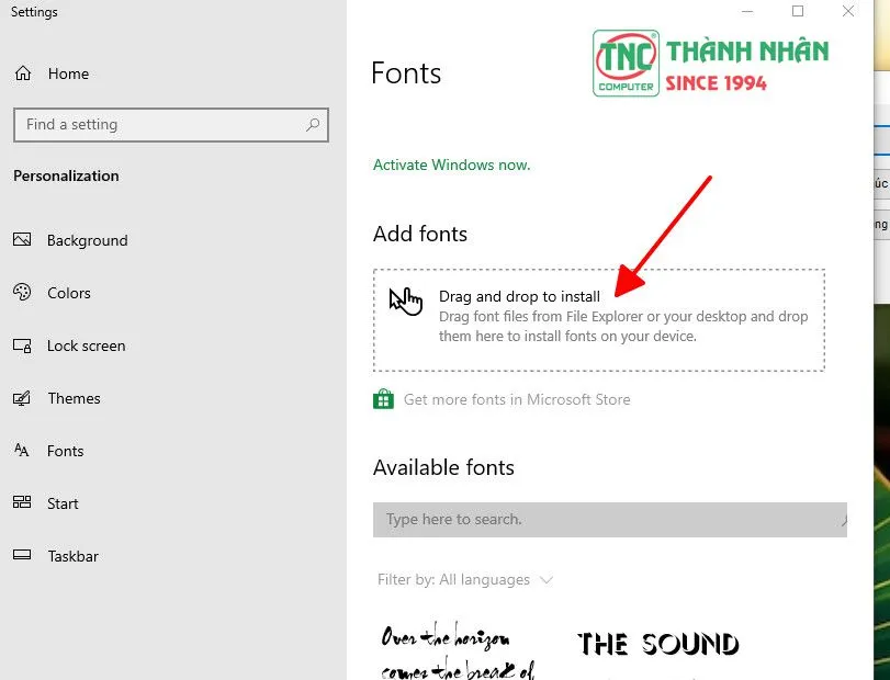 tải font chữ cho máy tính
