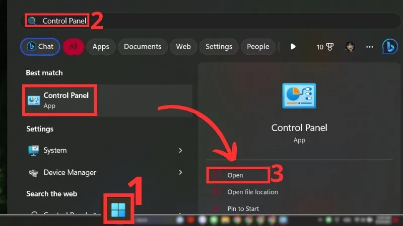 Truy Cập Control Panel Để Cấu Hình Thiết Bị Âm Thanh Sau Khi cách nối dây máy tính