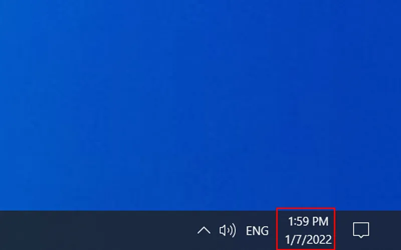 Cửa sổ bật lên khi chuột phải vào đồng hồ, chọn Adjust date/time
