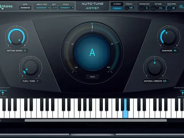 Giao diện phần mềm Melodyne với các Blob chỉnh cao độ