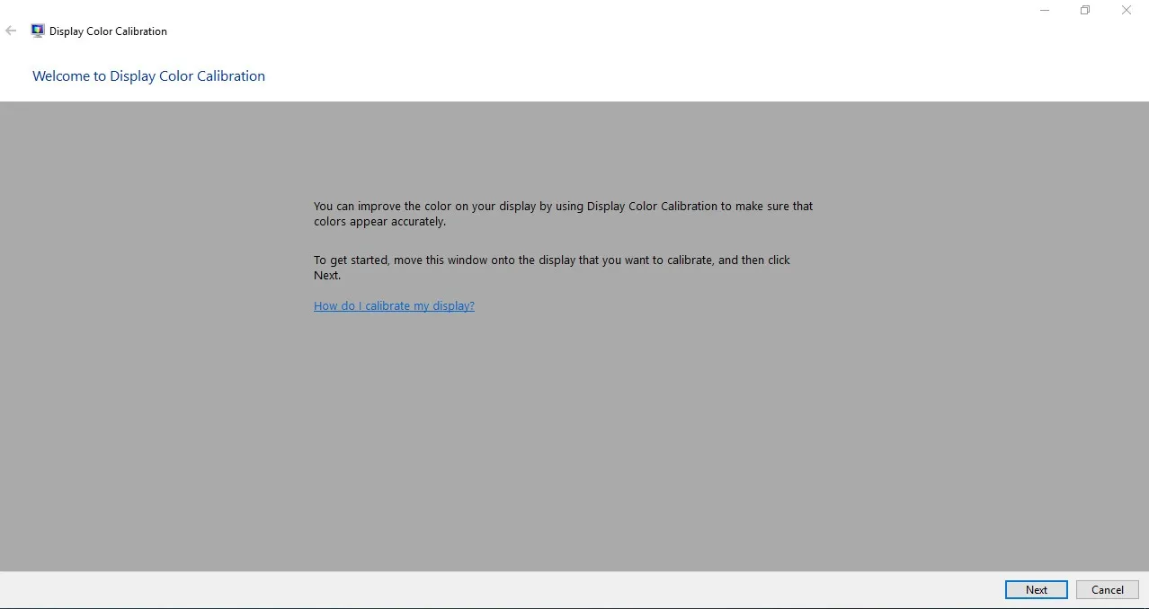 Cửa sổ Adjust gamma trong công cụ hiệu chỉnh màu sắc dccw để tinh chỉnh hiển thị