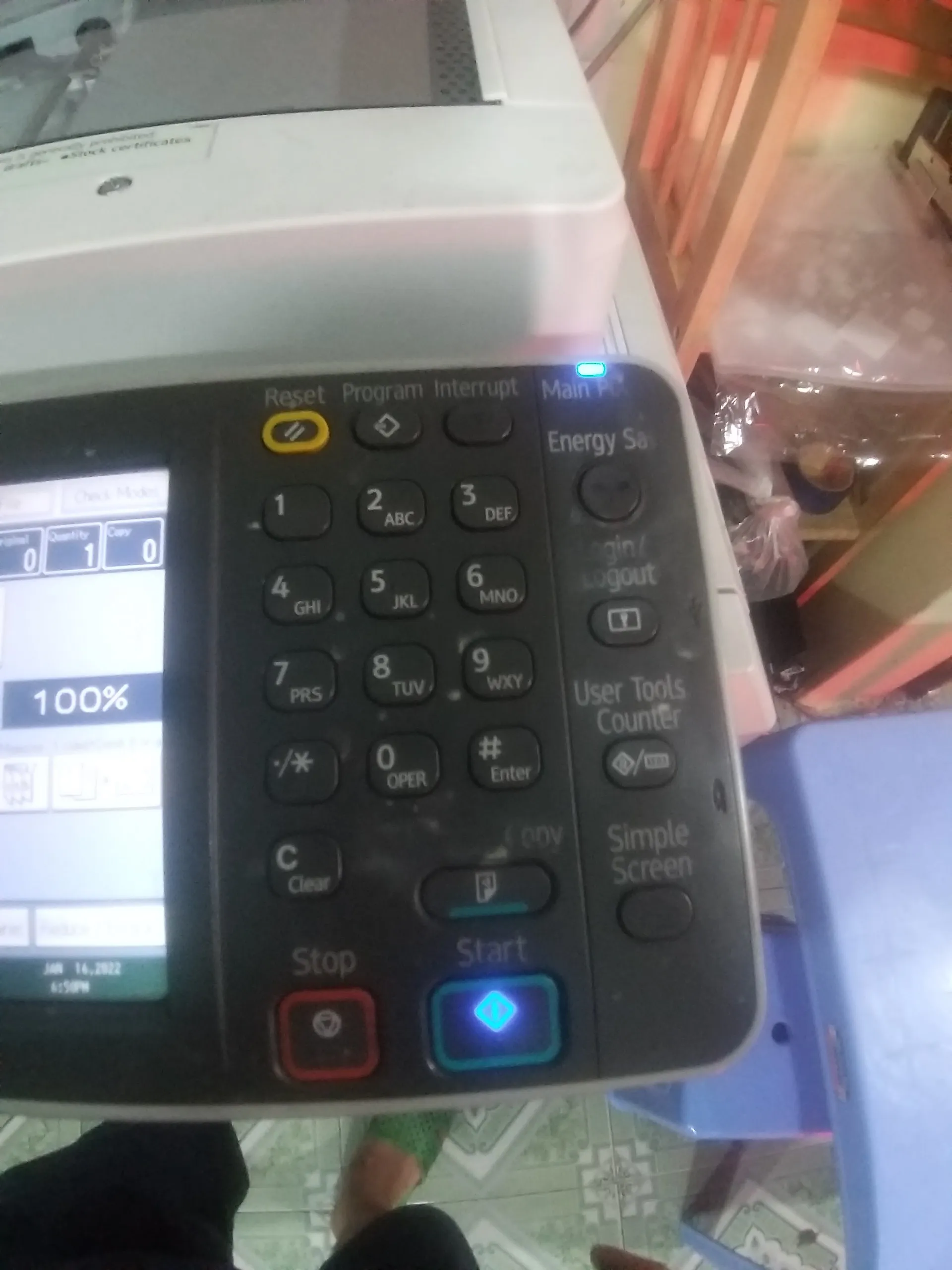 Thiết lập chế độ kỹ thuật (SP mode) trên máy photocopy Ricoh để kiểm tra hệ thống