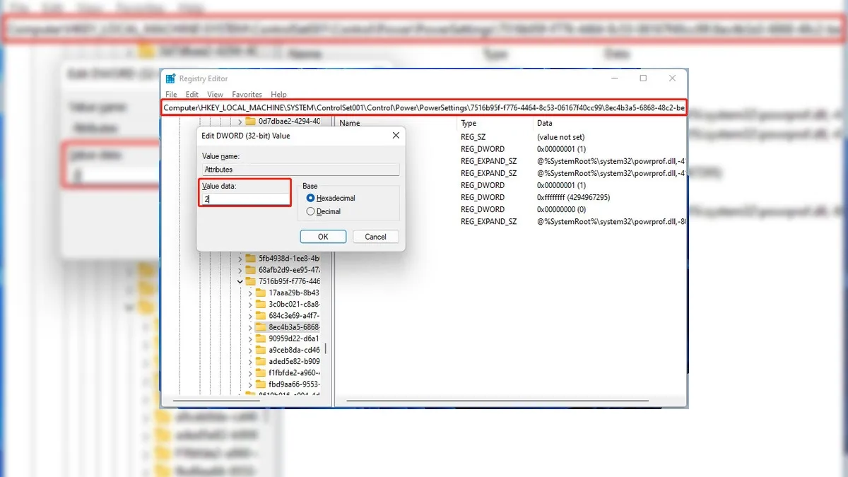 Vào Power Options và chọn Change advanced power settings