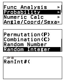 Cách chơi trò chơi trên máy tính Casio 880: Trò con số may mắn