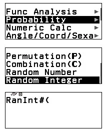 Cách chơi trò chơi trên máy tính Casio 880: Trò con số may mắn