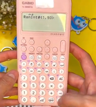 Cách chơi trò chơi trên máy tính Casio 880: Chơi lô-tô