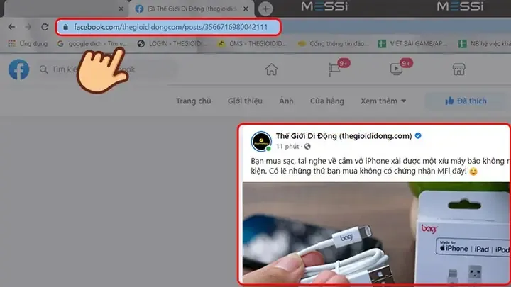 Hướng dẫn chi tiết bước 1 và bước 2 để thực hiện cách copy bài viết trên facebook bằng máy tính