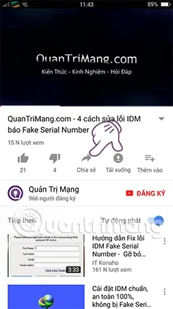 Sao chép đường dẫn YouTube trên máy tính qua giao diện trình duyệt