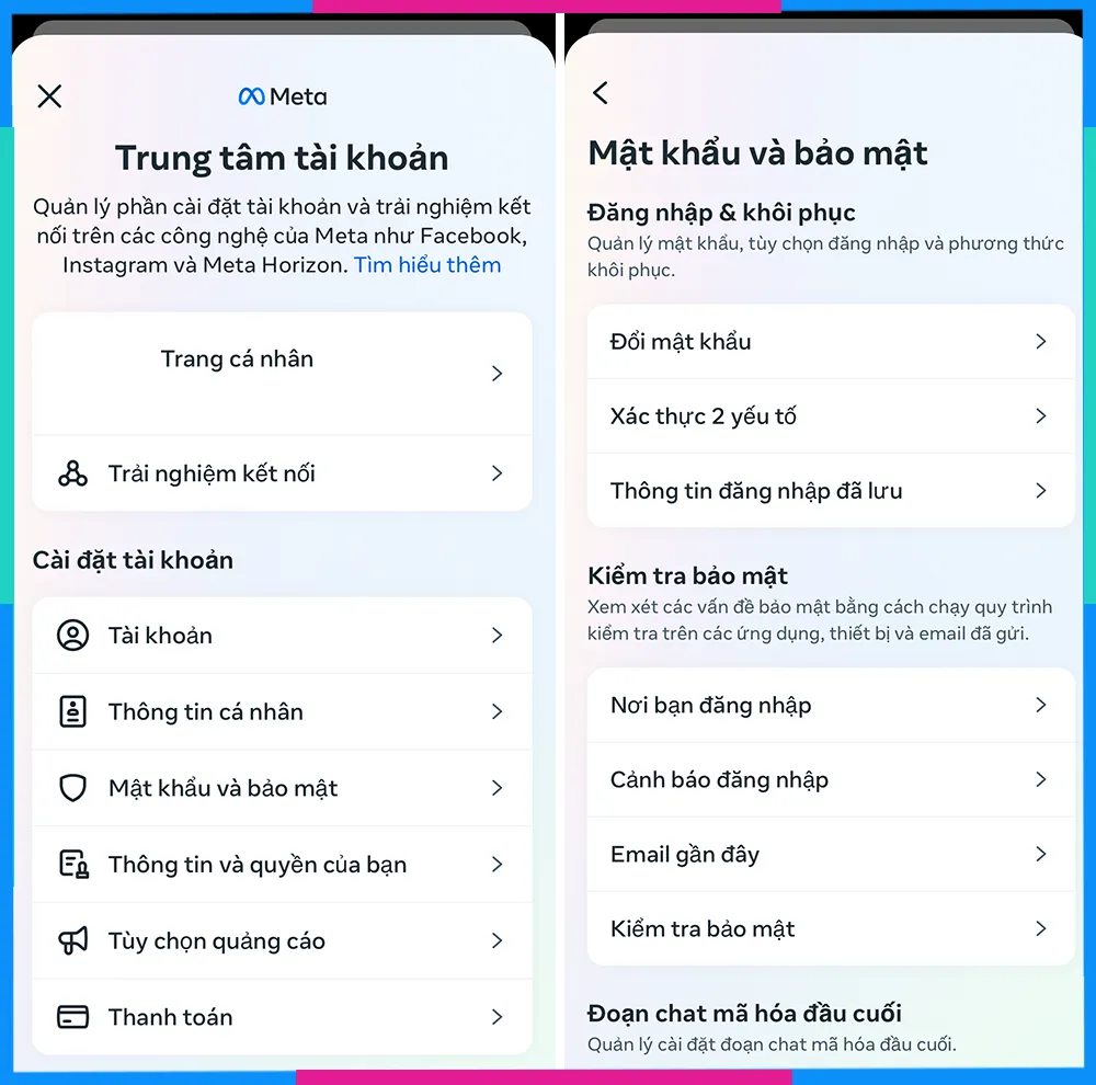 truy cập mật khẩu và bảo mật trên ứng dụng di động để quản lý phiên đăng nhập
