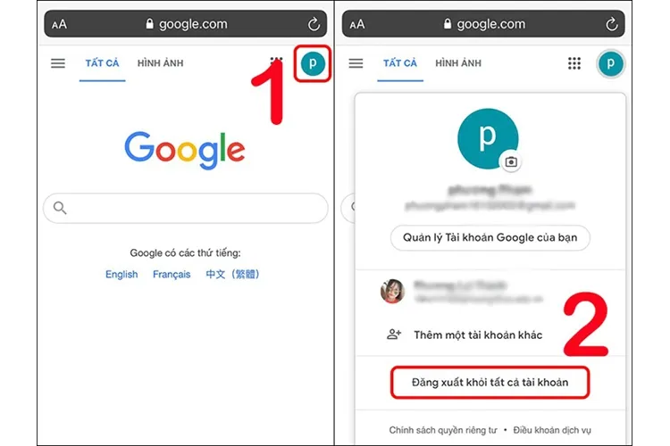 Cách đăng xuất tài khoản Google trên điện thoại và máy tính (Hình 5)