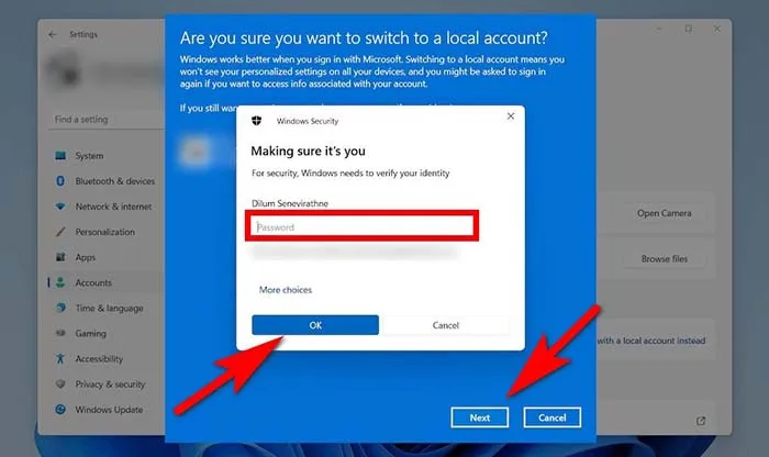 Cửa sổ xác nhận cuối cùng trước khi Sign out and finish