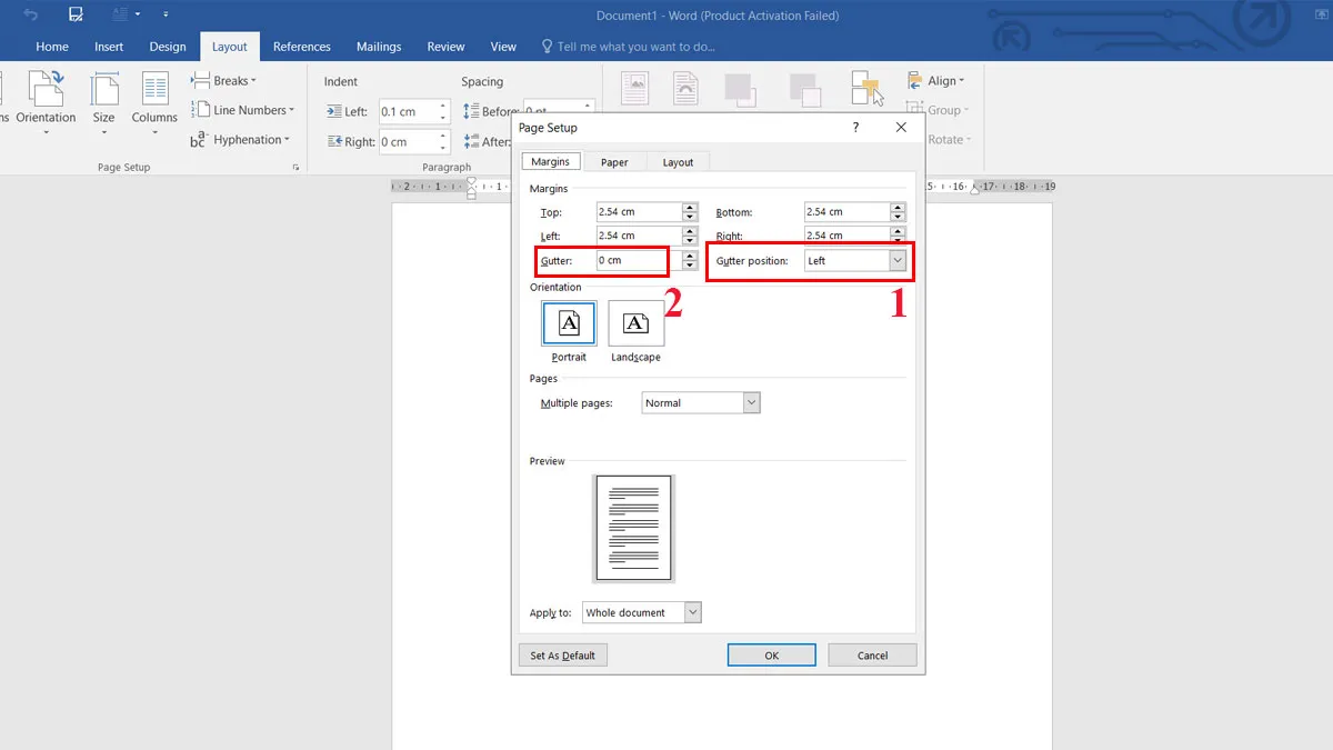 Thiết lập các định dạng văn bản ban đầu bước 4
