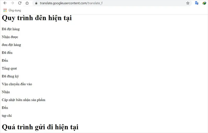 Kết quả tài liệu đã được dịch hoàn chỉnh trên Google Dịch.