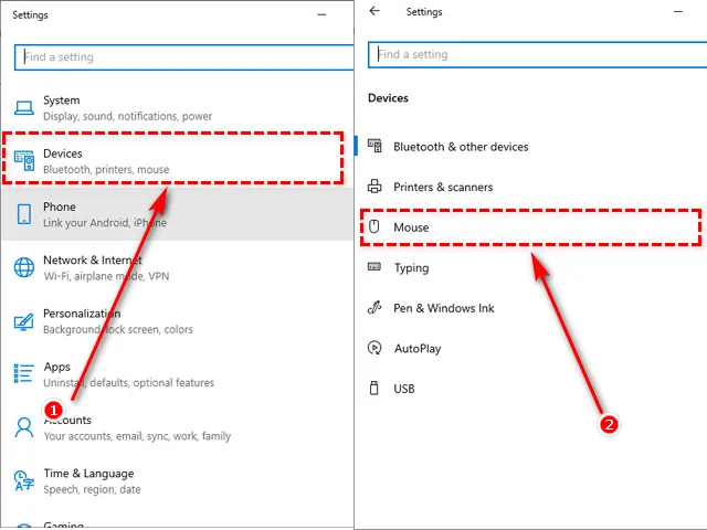 Hướng dẫn điều chỉnh tốc độ chuột qua ứng dụng Settings của Windows 10