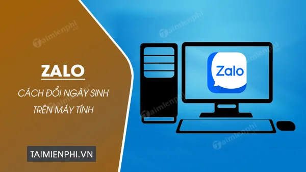 Giao diện Zalo trên máy tính trước khi thực hiện cách thay đổi ngày trên máy tính.