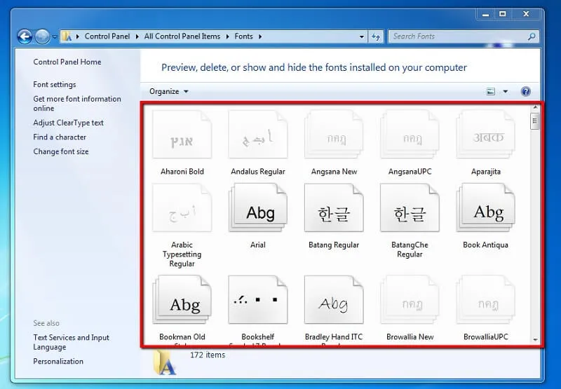 Quy trình khôi phục font chữ mặc định Windows 10/11 qua Control Panel