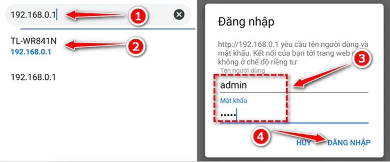 Tìm địa chỉ IP, Tên đăng nhập và Mật khẩu mặc định trên Modem WiFi