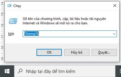 Cách để máy tính chạy mượt hơn: Xóa file tạm trong thư mục Temp