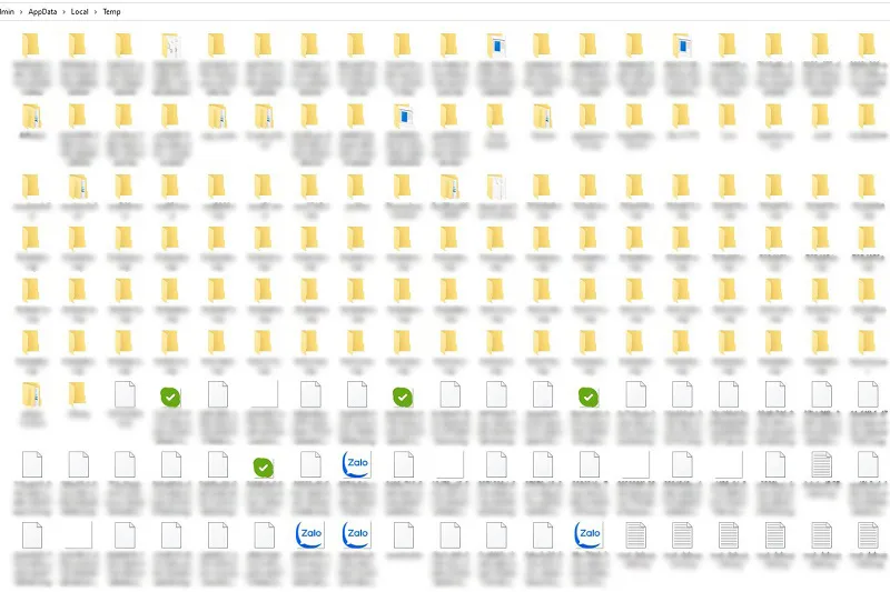Cách để máy tính chạy mượt hơn: Chọn tất cả và xóa các file rác