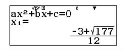 Nghiệm x1 của phương trình bậc 2 sau khi thực hiện cách giải máy tính Casio
