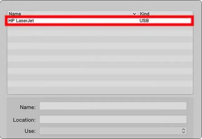 Cửa sổ Open Print Queue hiển thị các lệnh in đang chờ xử lý trên Mac