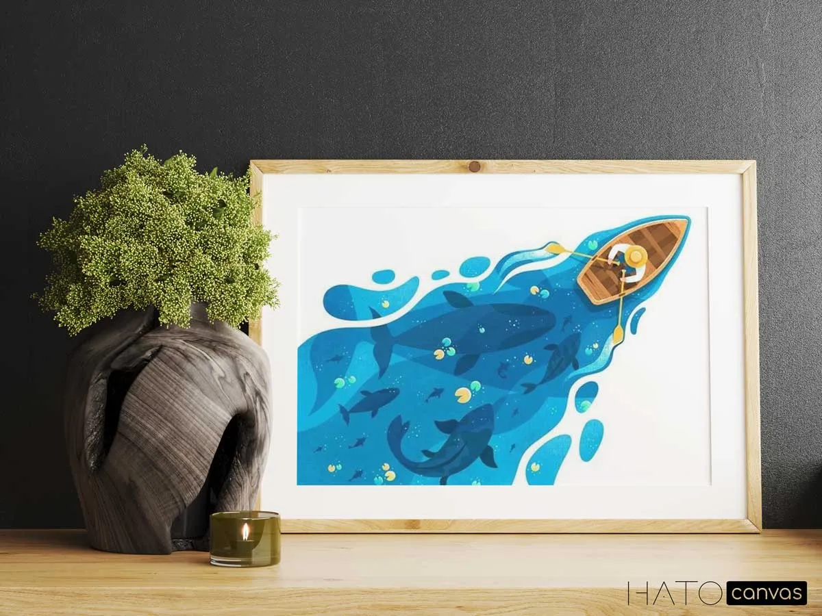 Hình ảnh minh họa vật liệu in và máy in được sử dụng trong quá trình in tranh, giúp tiết kiệm thời gian