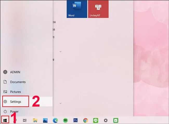 Giao diện Settings Windows 10/11 mở mục Devices để kiểm tra trạng thái Adapter Bluetooth và chuẩn bị kết nối máy tính bàn với loa