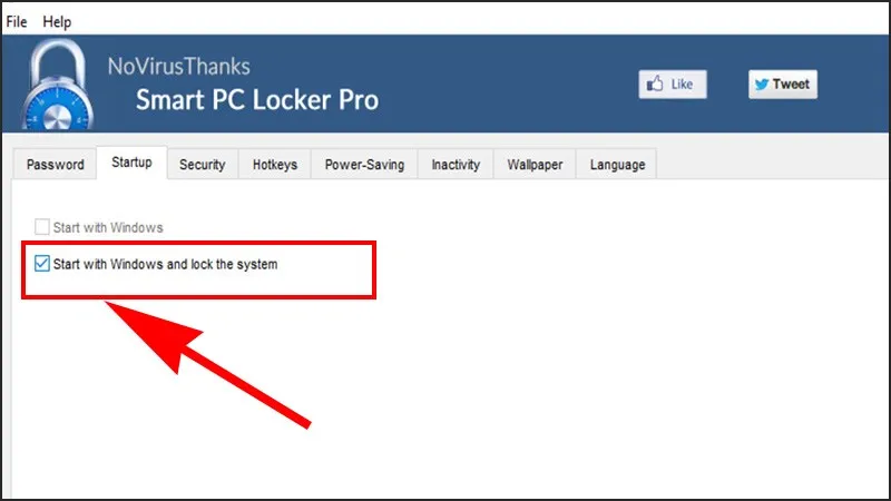 Thiết lập Smart PC Locker Pro khởi động cùng Windows và khóa nhanh hệ thống