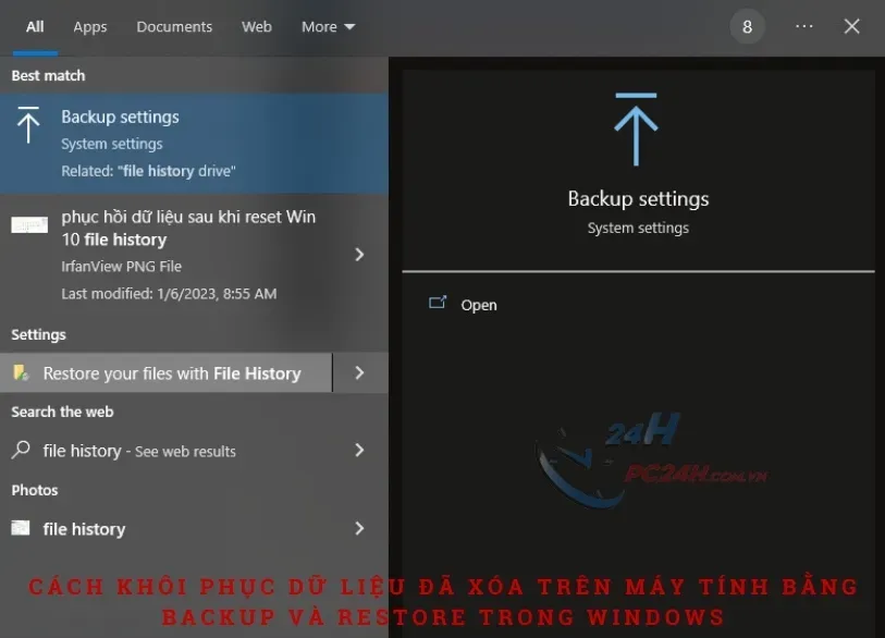 Khôi phục các tập tin quan trọng bằng tính năng Backup and Restore trong Windows, giải pháp an toàn để cứu dữ liệu máy tính
