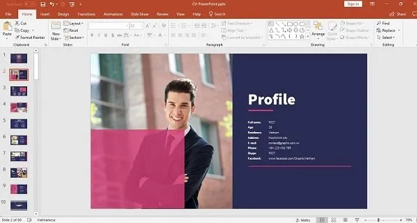 Bắt Đầu Thiết Kế Sáng Tạo Mẫu CV Xin Việc Bằng Powerpoint