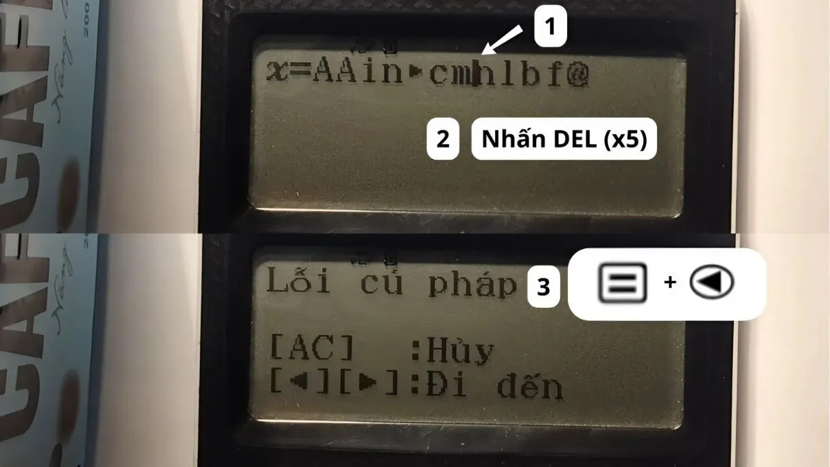 Cách làm hình trái tim trên máy tính Casio 580 bước 3 (Hình minh họa)