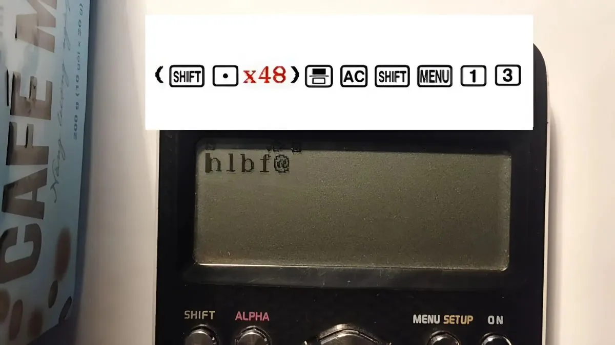 Cách làm hình trái tim trên máy tính Casio 580 bước 4 (Hình minh họa)